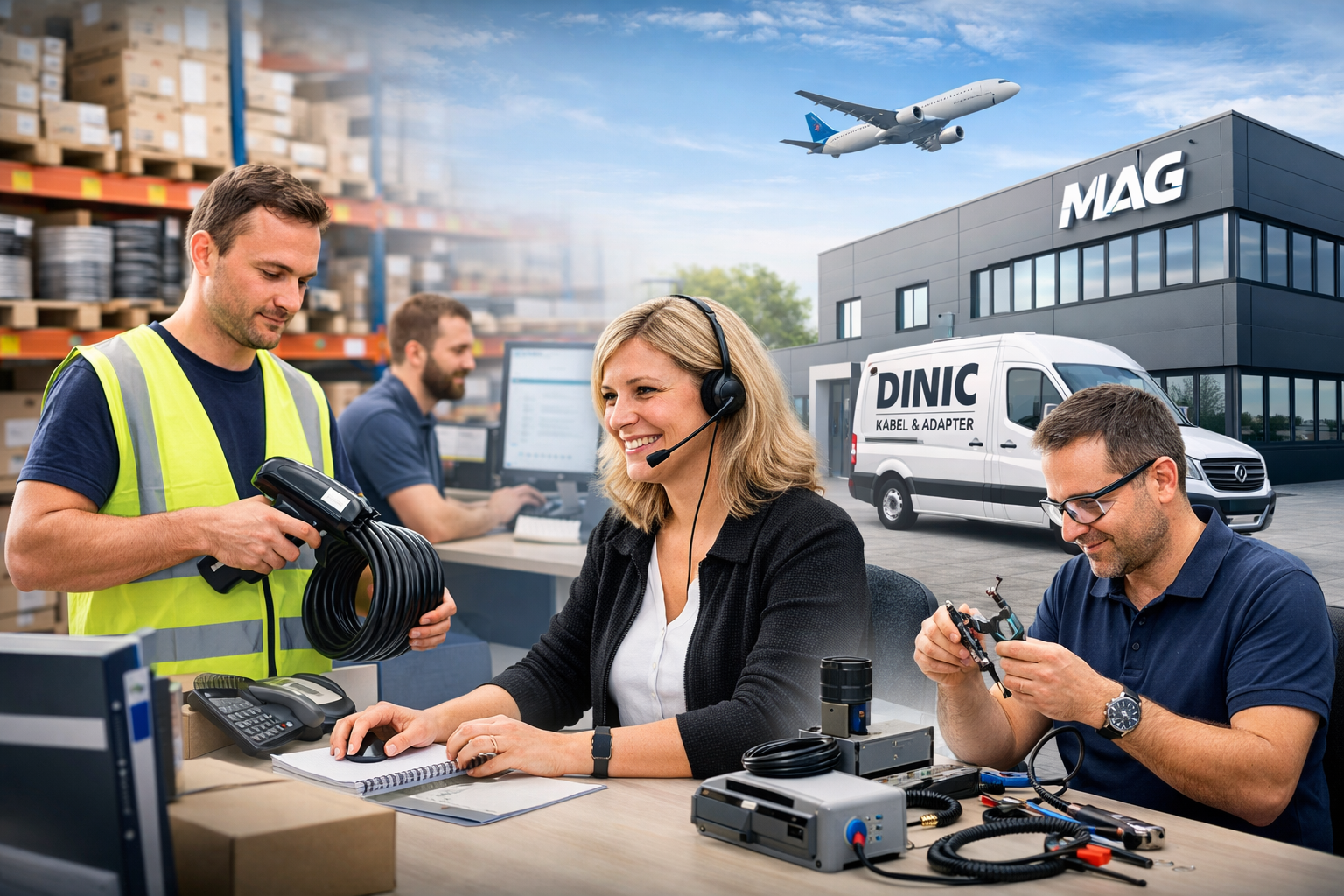Eindrücke aus Lager, Logistik und Arbeitsbereichen der MAG GmbH